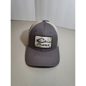 NWT Drake Waterfowl Camo Patch Mesh Back Cap SnapBack Hat DH4 126-DGR DarkGray